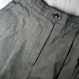 Vintage High-Waisted Pleated Trousers